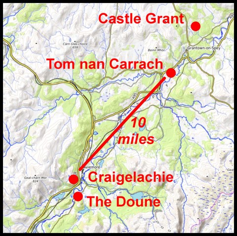 Tom nan Carrach map