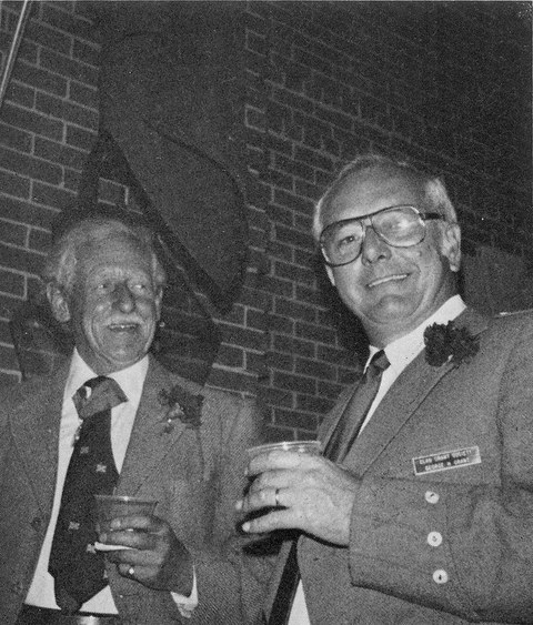 Photo of Patrick Grant with George Grant in 1981
    